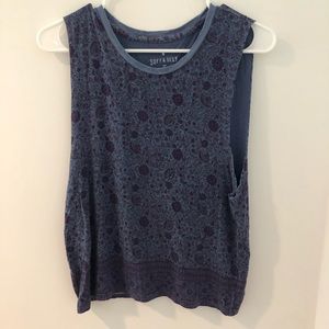 Blue AEO muscle tank